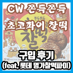 CW 청우 쫀득쫀득 초코파이 찰떡 후기(feat. 롯데 명가찰떡파이 비교)