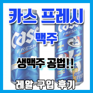 한국인의 맥주 ‘카스 프레시’ 후기 – 생맥주 공법으로 갓 만든 신선한 맛